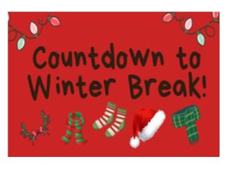 12 Days of Winter Countdown to Winter Break